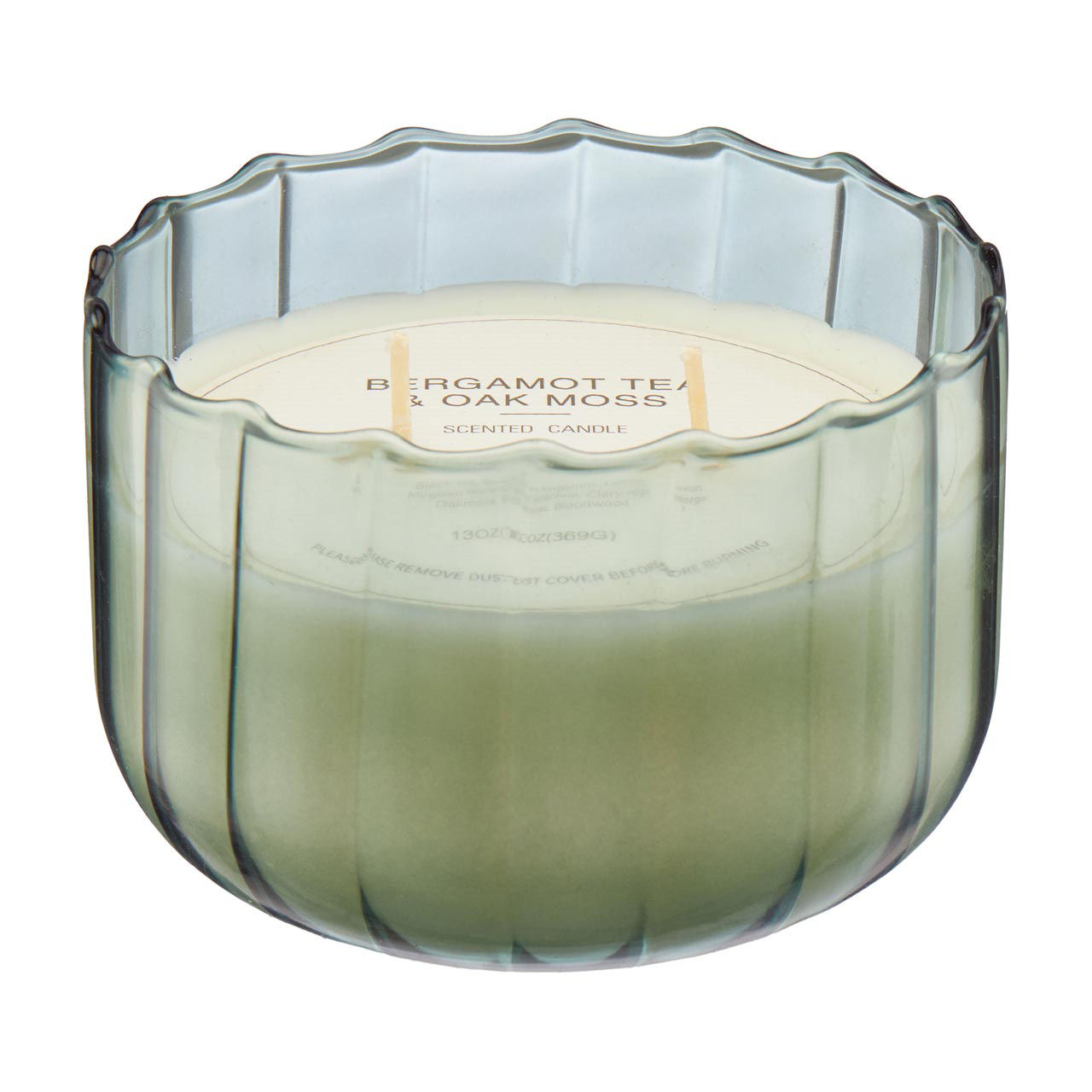 Bergamot Tea & Oak Moss Scented Candle, 13 oz