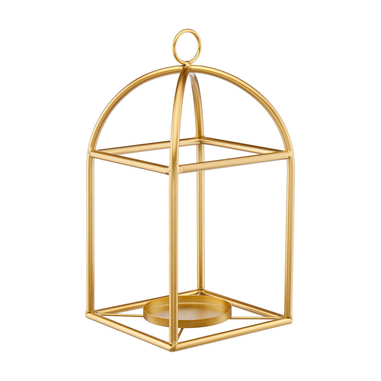 Metal Candle-Holding Lantern Display