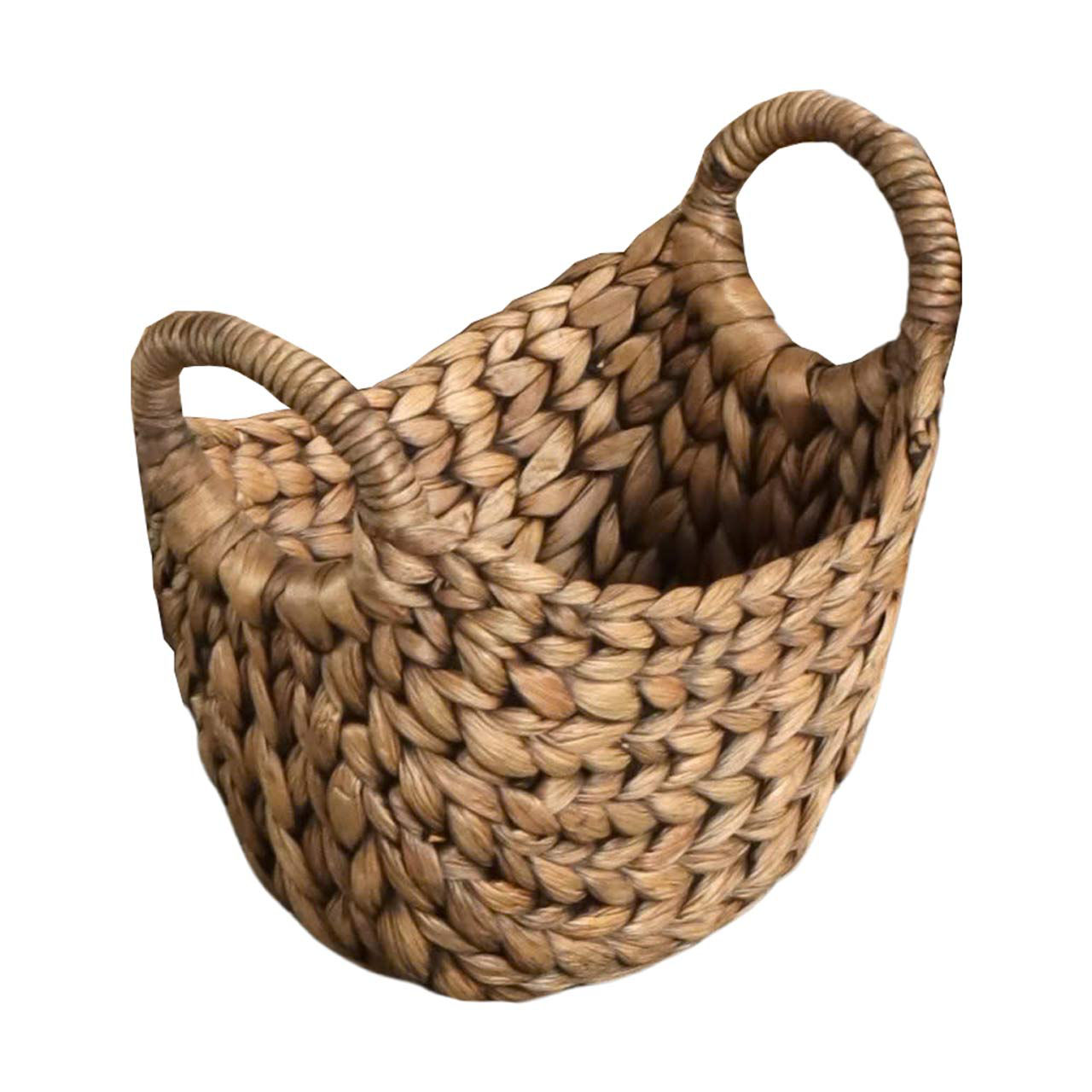 Basket water hyacinth in brown color