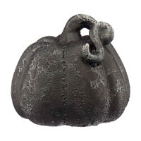 Ceramic Pumpkin Decoration, Black, Small