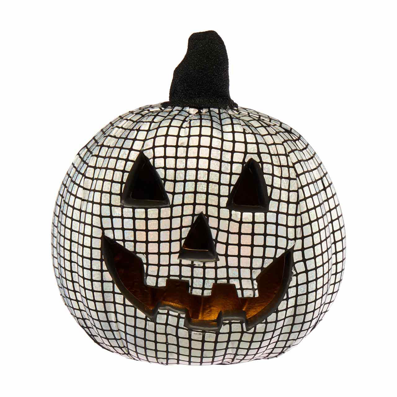 Halloween Shimmering Light-Up Jack O'Lantern, 12 in