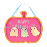 "Happy Halloween" Ghost Wall Sign