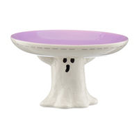 Halloween Ceramic "Boo" Ghost Cake Stand