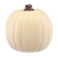 Halloween Craft Pumpkin, 9 in, Cream 