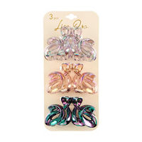 Large Swirl Claw Clips, Assorted Colors, 3 Pack