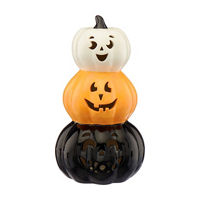 Halloween Ceramic Pumpkin Stack