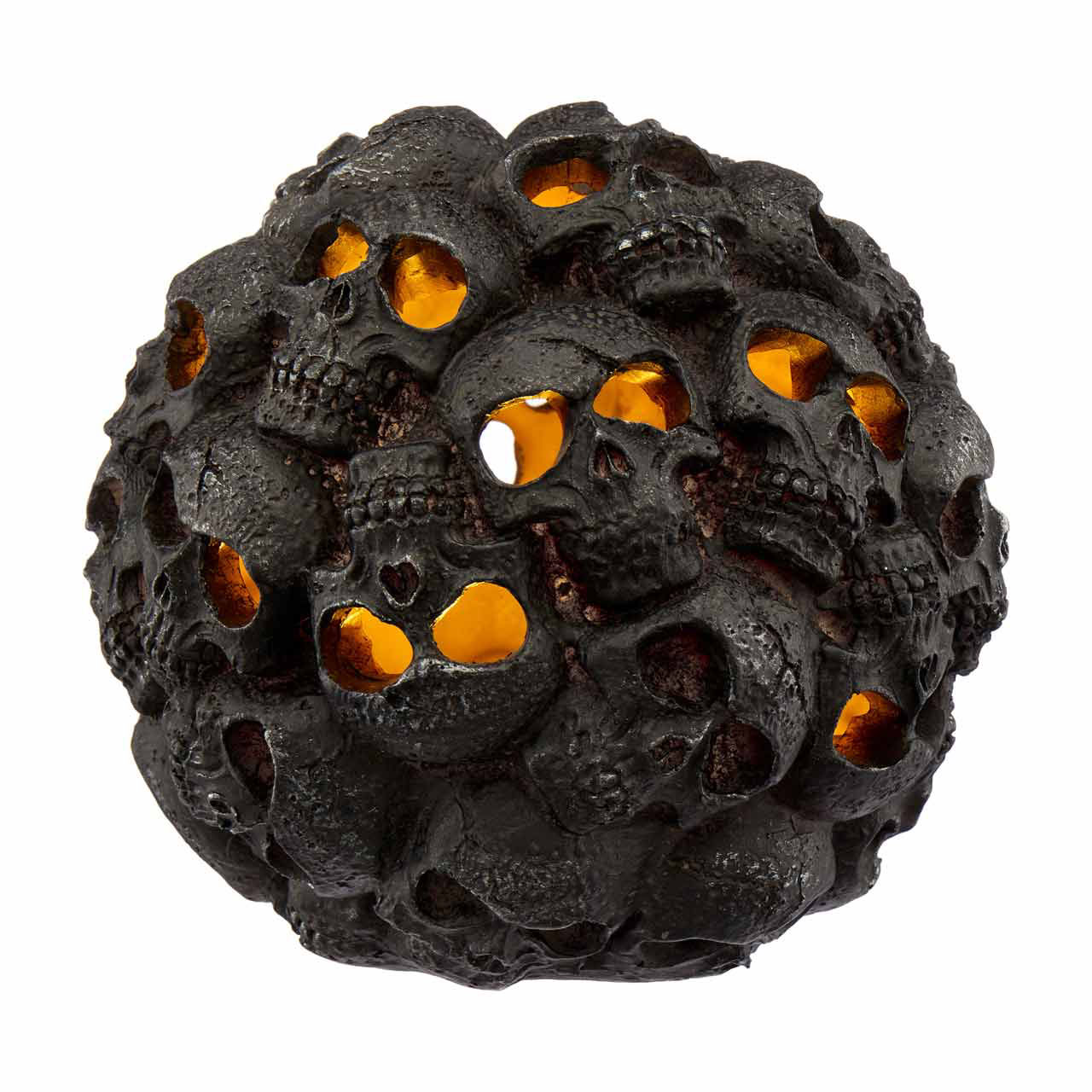Halloween Skull Ball Decor, Black