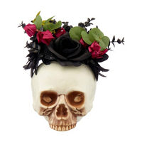 Halloween Premade Skull Plant Display