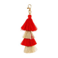 Two-tone Single Tassel Bag Charm