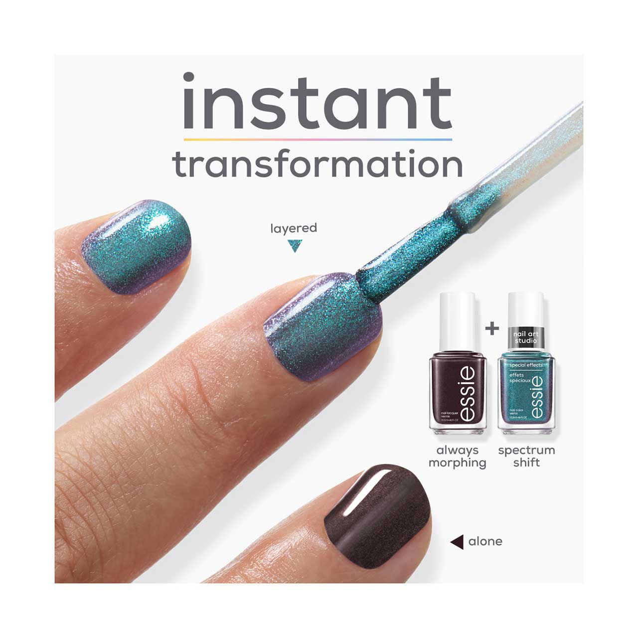 essie Salon-Quality Nail Lacquer, Vegan, Always Morphing Brown