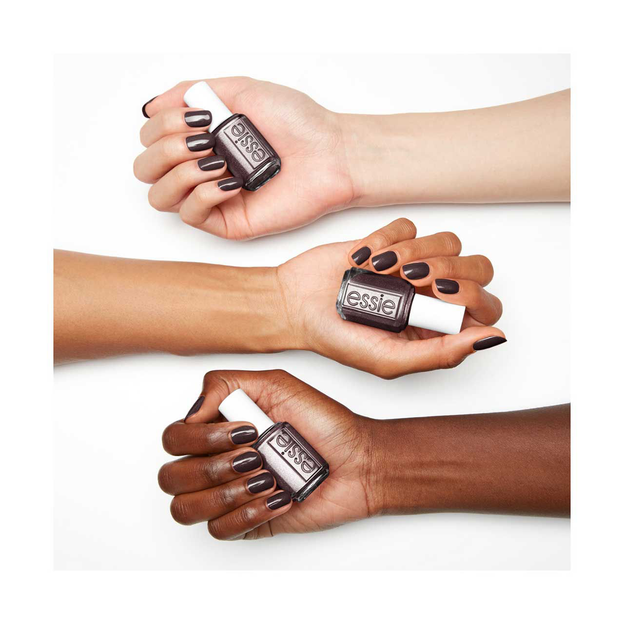 essie Salon-Quality Nail Lacquer, Vegan, Always Morphing Brown