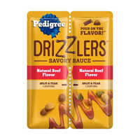 Pedigree Drizzlers Wet Dog Savory Sauce Natural Beef