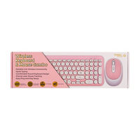 Gabba Goods Pink & White Wireless Keyboard &