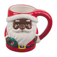 Christmas Santa Shaped Mug, Assorted