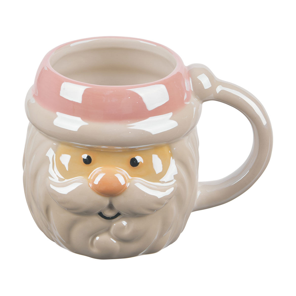Christmas Santa Shaped Mug, Assorted