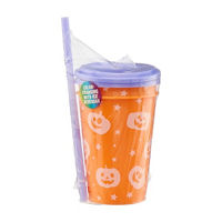 Halloween Color Changing Cups with Straws, 2 ct, Assorted Designs
