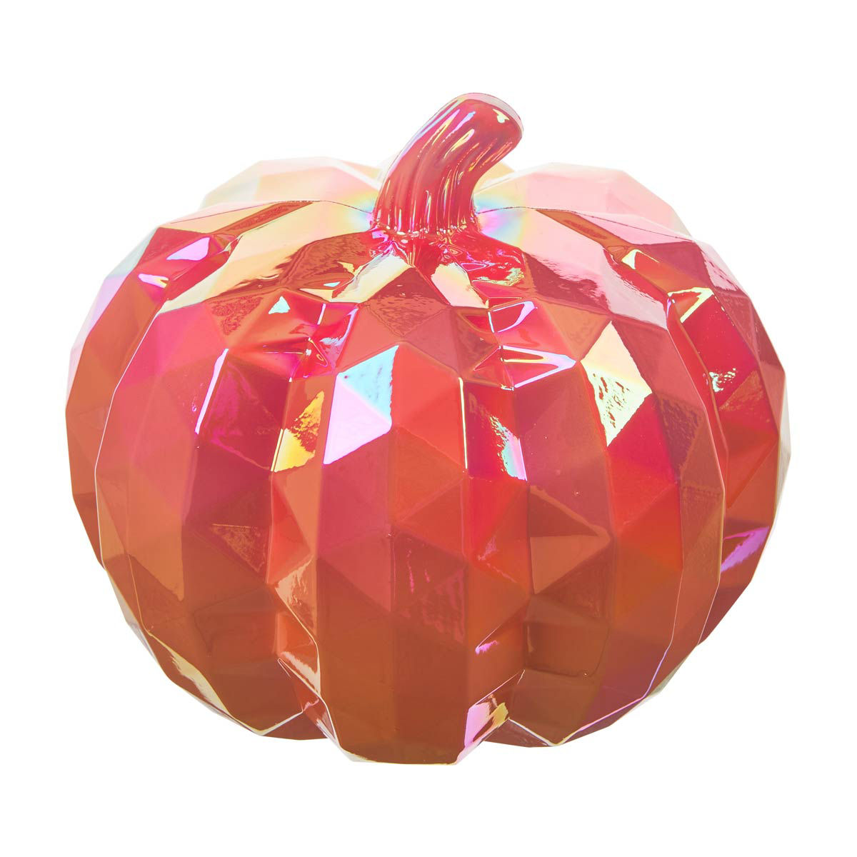 Halloween Plastic Iridescent Pumpkin Décor, 1 ct - Assorted