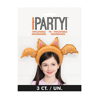 Unique Party! Orange Inflatable Bat Headbands, 21 in,