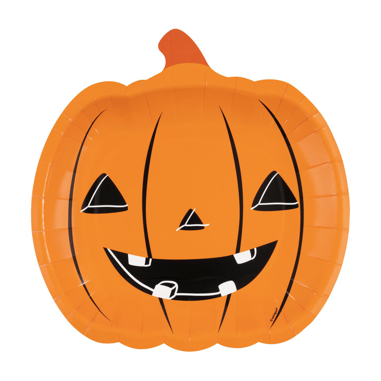 Assorted Halloween Bash Pumpkin-Shaped Plates, 9 in, 8 ct