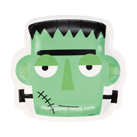 Spooky Skeletons Monster-Shaped Plates, 8.25 in, 8 ct