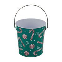 Christmas Printed Mini Bucket with Handle, Assorted