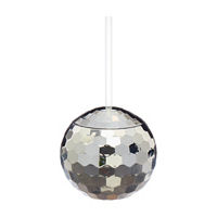 Silver Disco Ball Sipper