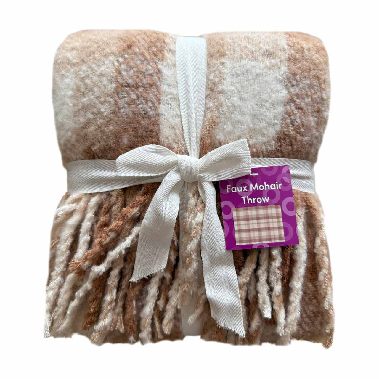 Faux Mohair Throw, 50 in x 60 in, Assorted