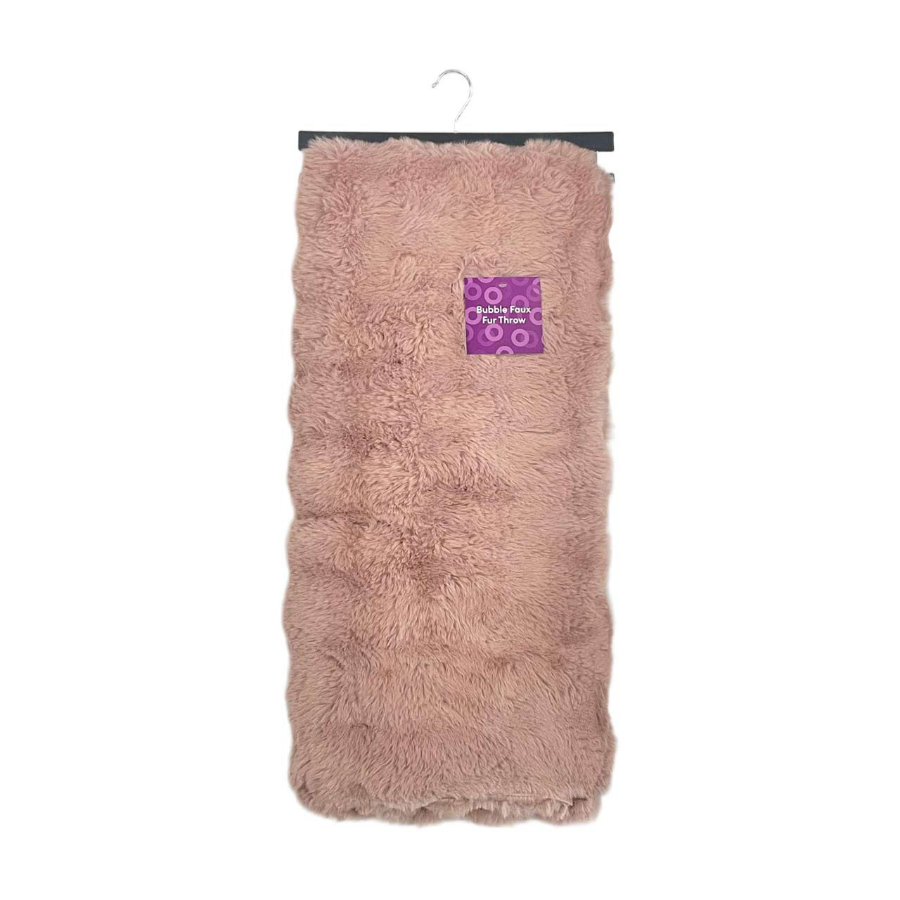 Ultra Soft Faux Fur Bubble Throw, 60 in x 50 in, Assorted Colors