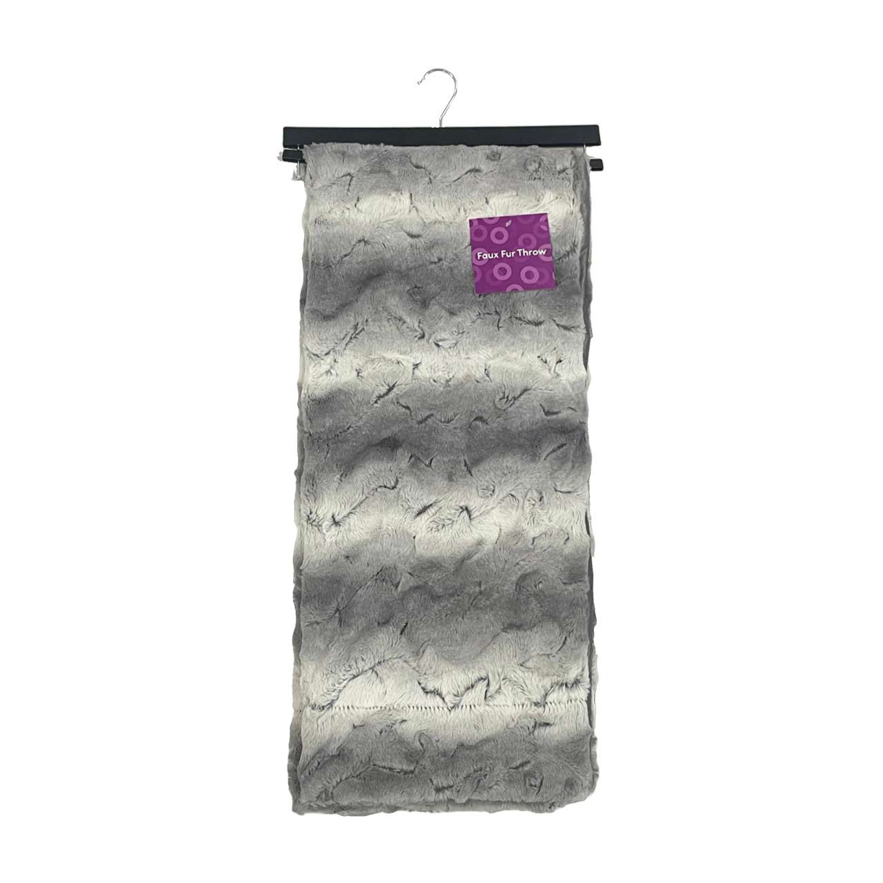 Bubble Faux Fur Throw, 60 in x 50 in, Assorted
