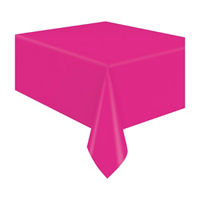 Neon Pink Table Cover, 3 ct
