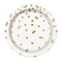 Gold Dot 7" Plates, 50ct