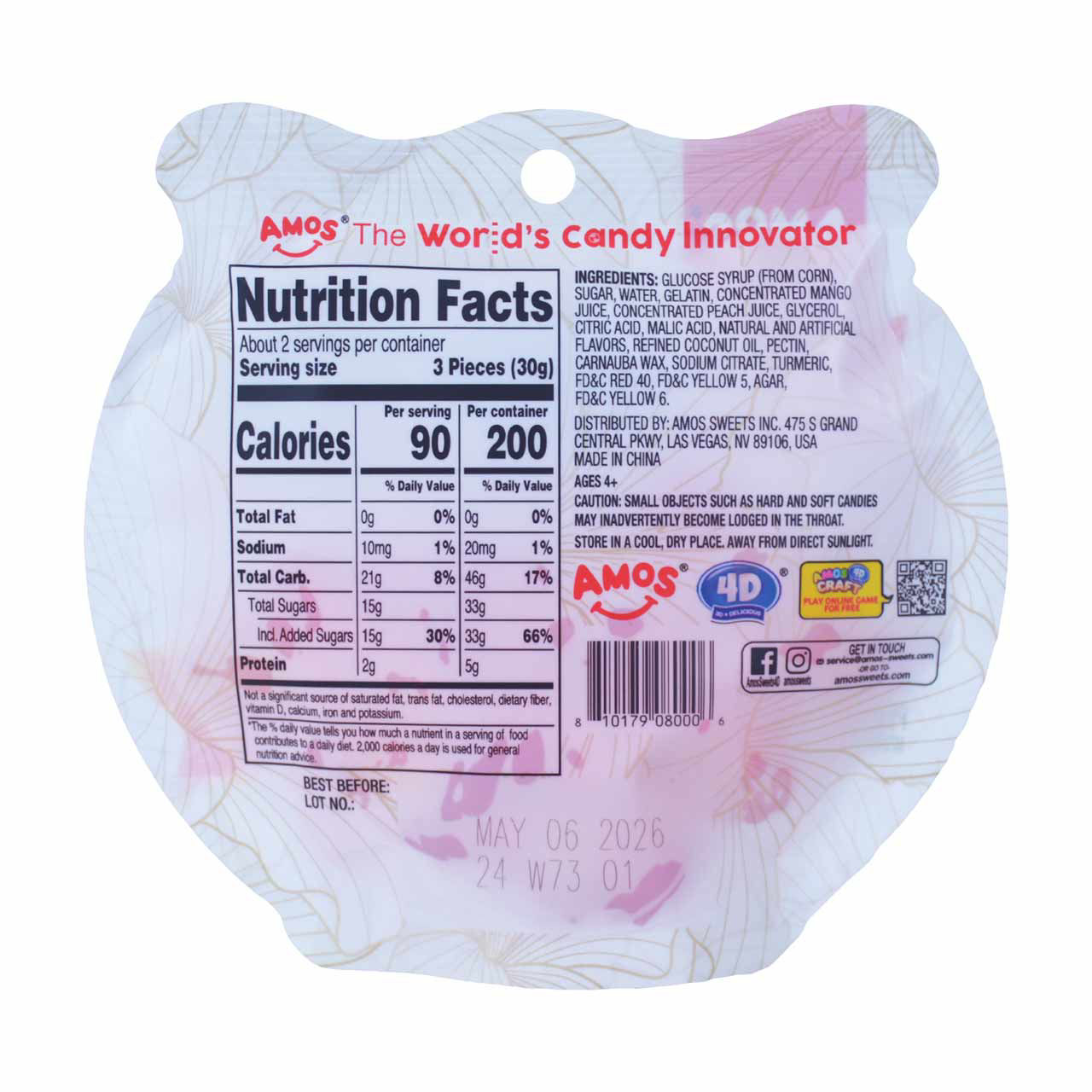 Amos Gummy Lucky Fish, 2.29 oz