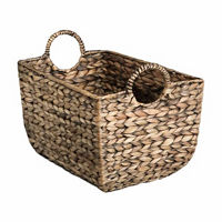 Brown Hyacinth Storage Basket, Medium