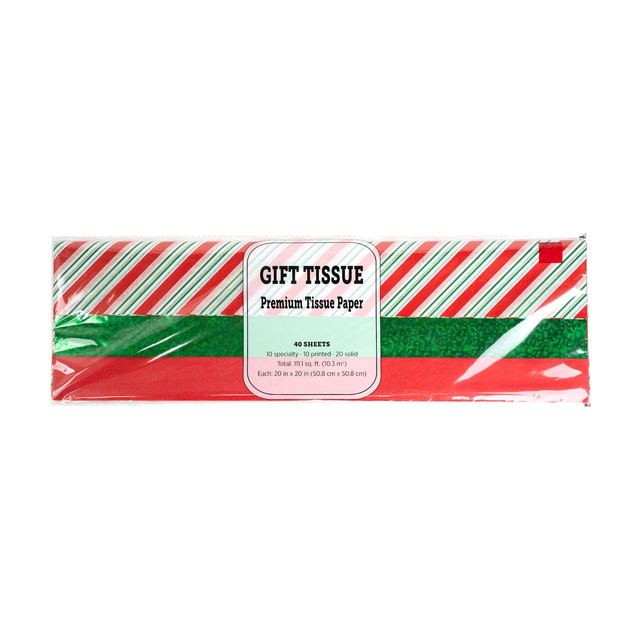 Christmas Gift Tissue Premium Tissue Paper, 40 ct, Mylar