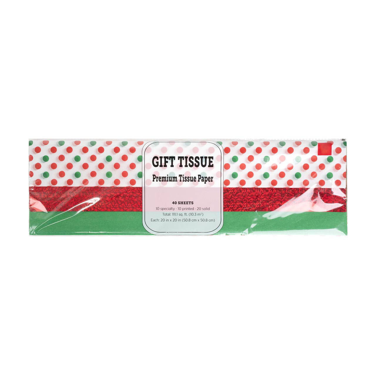 Christmas Gift Tissue Premium Tissue Paper, 40 ct, Mylar
