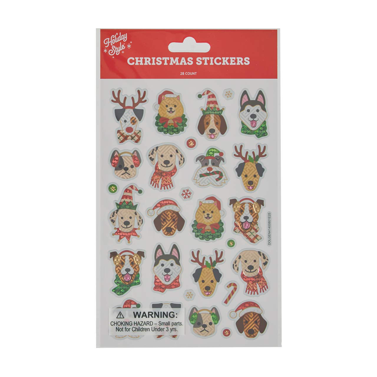 Holiday Style Christmas Stickers, Assorted