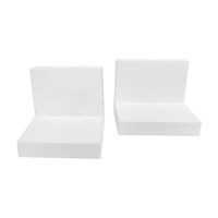 Adhesive Wall Shelf, White, 4 in