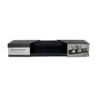 Adhesive Wall Shelf, Black, 20.8 in