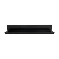 Adhesive Wall Shelf, Black, 20.8 in