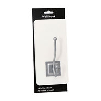 Wall Hook, White/Silver