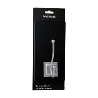 Wall Hook, Black/Silver