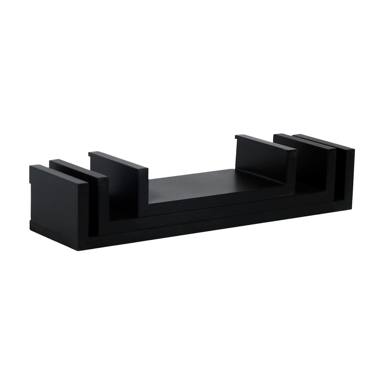 Mountable Wall Shelf Set, Black, 3 ct
