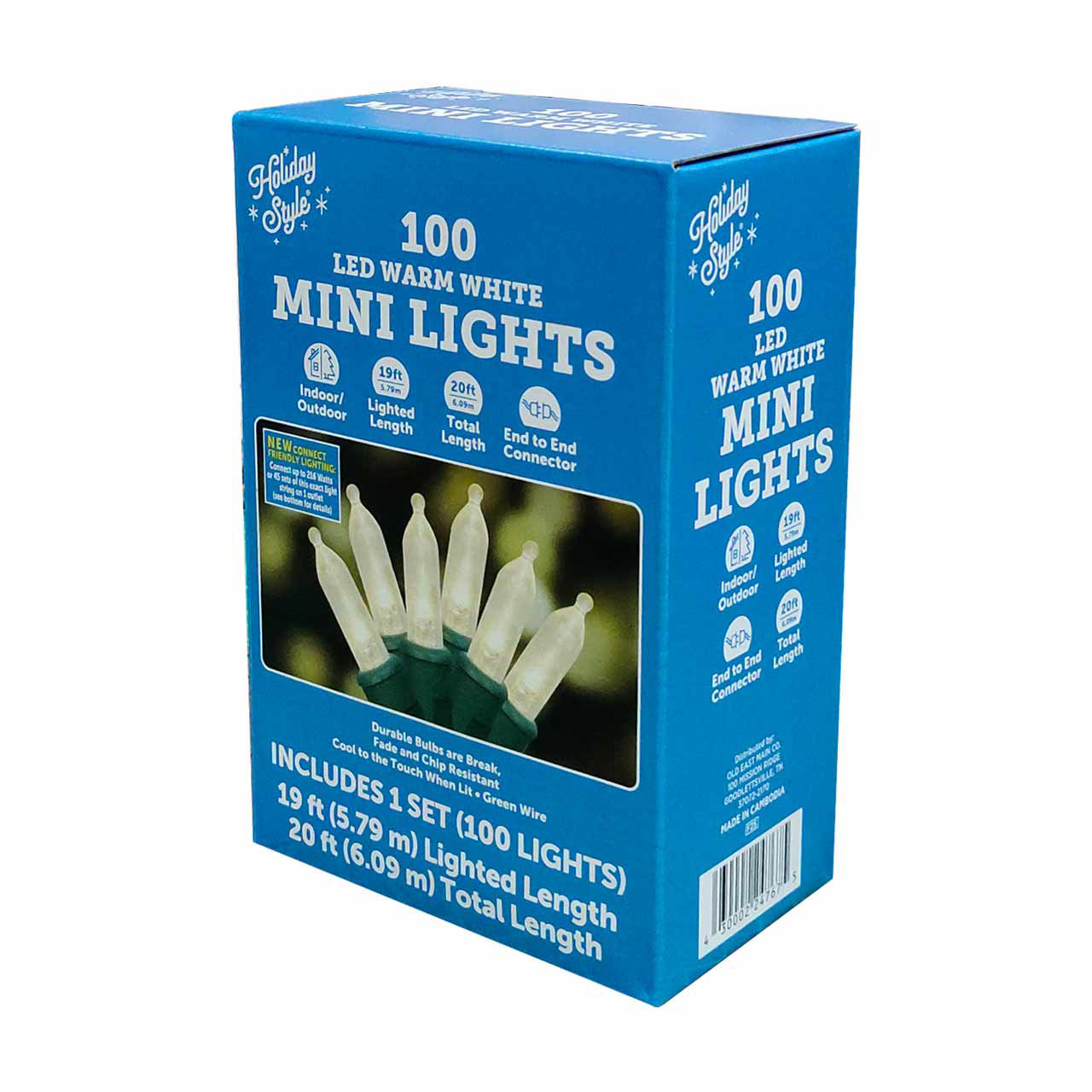 Holiday Style LED Mini Lights, 20 ft, Assorted