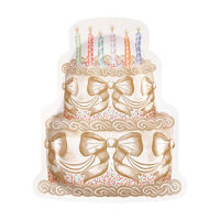 Cake Shaped Plate, 8ct