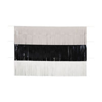 Matte Paper Fringe Garland Backdrop, 12x48 in, 3 ct
