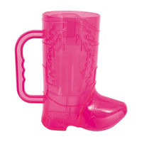 Cowgirl Boot Shaped Mug, 1ct