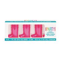Cowgirl Boot Shaped Shot Glasses, 4ct