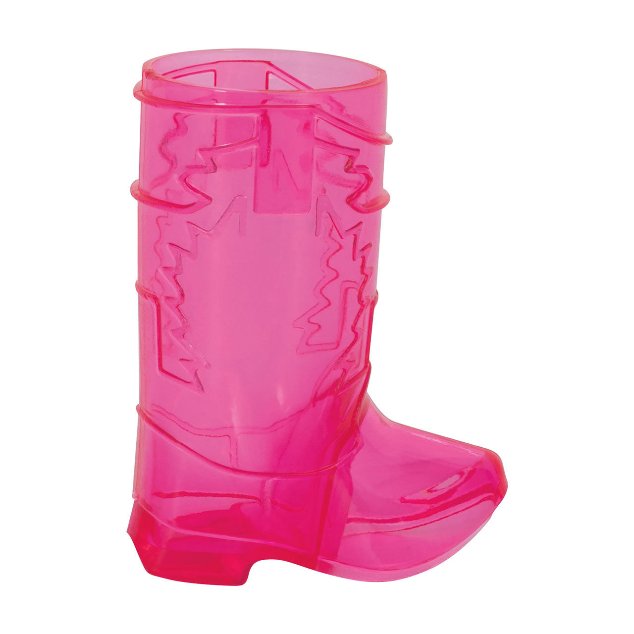 Unique Party Pink Cowboy Boot Plastic Shot Glasses, 1 fl oz, 4 ct