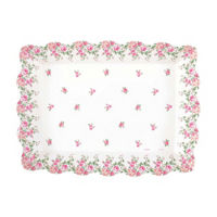 Floral Printed Paper Serving Tray, 1ct