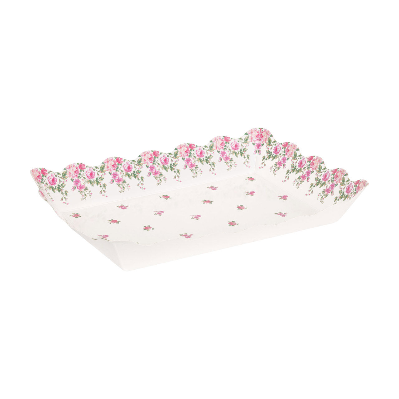 Pink Flower Paper Tray